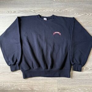 Vintage 90s 1st Ranger Battalion Sweatshirt Black Pullover US Army Military Lrg
